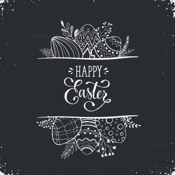 Easter greeting card Stock Illustration