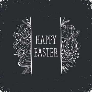 Easter greeting card Stock Illustration