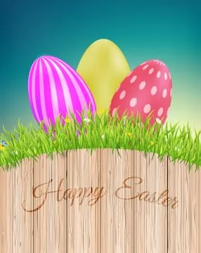 Easter greeting card. Illustrazione stock