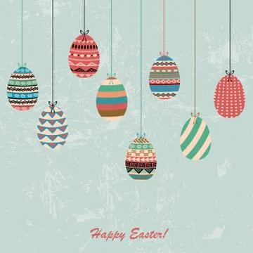 Easter greeting card Stock Illustration