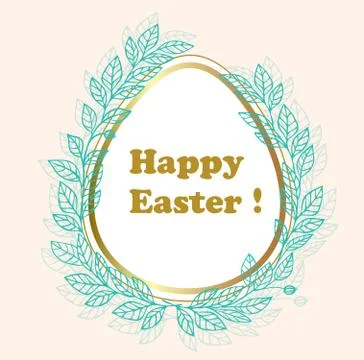Easter greeting card Stock Illustration