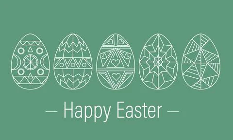 Easter greeting card Stock Illustration