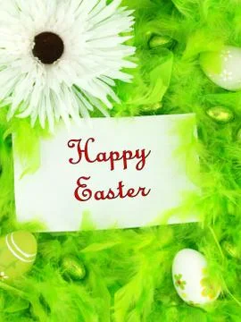 Easter greeting card Stock Photos