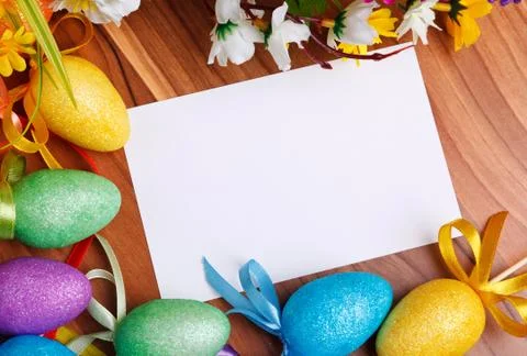 Easter greeting card Stock Photos