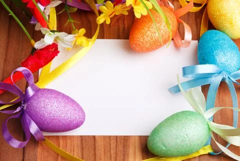 Easter greeting card Stock Photos