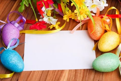 Easter greeting card Stock Photos