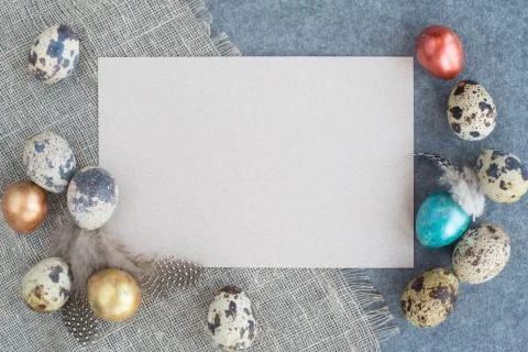 Easter greeting card Stock Photos