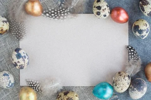 Easter greeting card Stock Photos