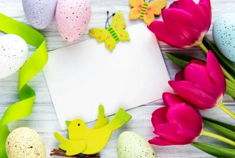 Easter greeting card Foto stock