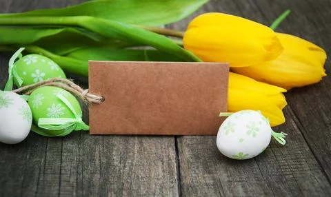 Easter greeting card Stock Photos