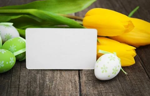 Easter greeting card Stock Photos