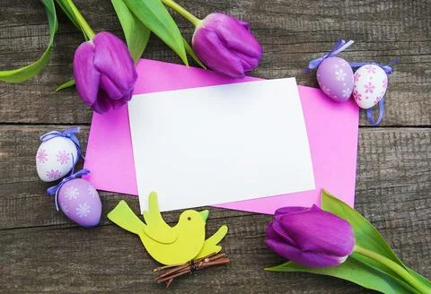 Easter greeting card Stock Photos