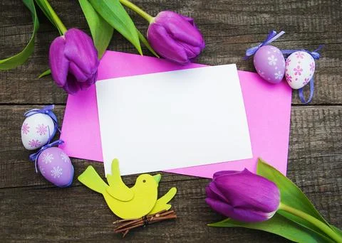 Easter greeting card Stock Photos