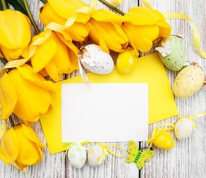 Easter greeting card Stock Photos