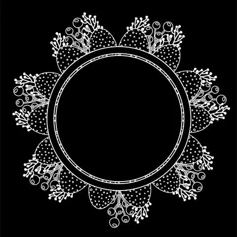 Easter greeting frame.Vector illustration with flowers and Easter eggs. Happy Stock Illustration