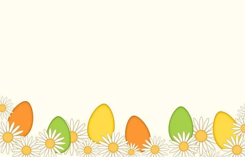 Easter greeting holiday background Stock Illustration
