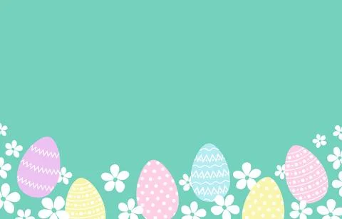 Easter greeting holiday background Stock Illustration