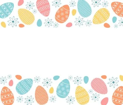 Easter greeting holiday background Stock Illustration