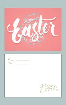 Easter greetings card Stock Illustration
