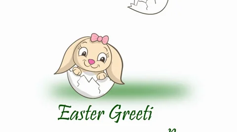 Easter Greetings Video stock 35122886