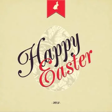 Easter Grunge Background Stock Illustration