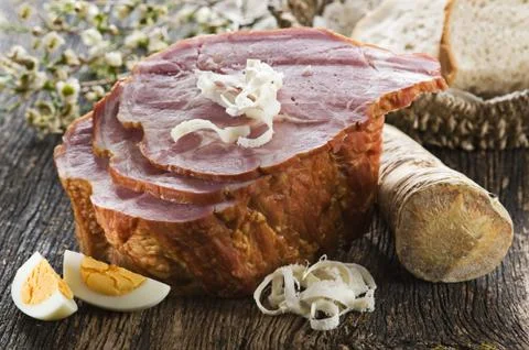 Easter ham Stock Photos