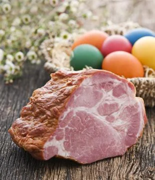 Easter ham Stock Photos