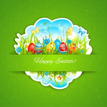 Easter holiday background Stock Illustration