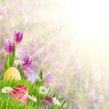 Easter Holiday Background Stock Photos