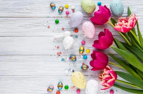 Easter holiday background Stock Photos