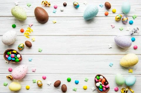 Easter holiday background Stock Photos