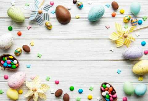 Easter holiday background Stock Photos