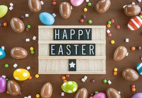 Easter holiday background. Stock Photos