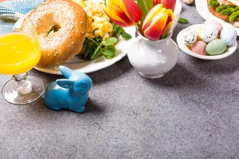 Easter holiday breakfast Fotos de archivo