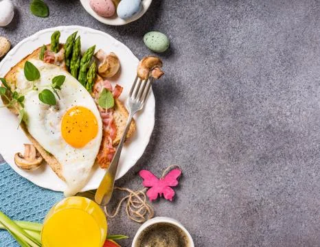 Easter holiday breakfast Stock Photos
