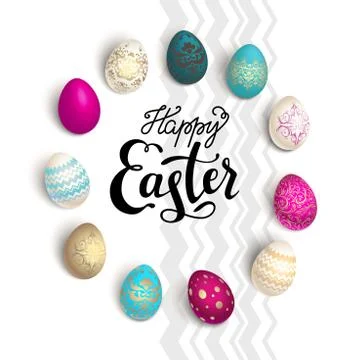 Easter holiday card Stock Illustration