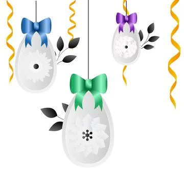 Easter Holiday Celebration Vector Illustration Stock Illustration