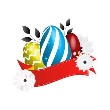 Easter Holiday Celebration Vector Illustration Stock Illustration