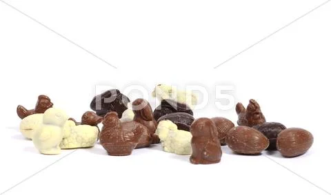 Easter holiday chcolates Stock Photos