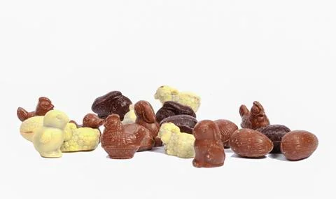 Easter holiday chcolates Stock Photos
