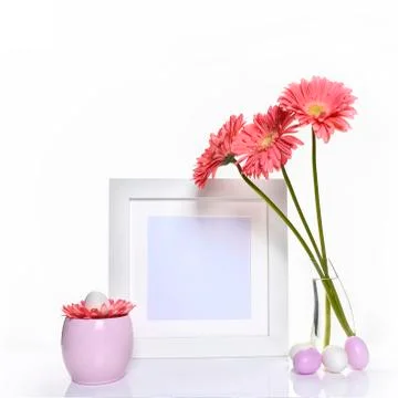 Easter holiday concept mockup Stock Photos