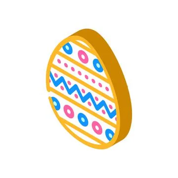 Easter holiday isometric icon vector illustration Stock Illustration
