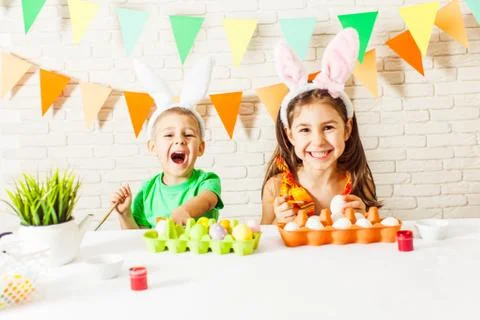 Easter holiday preparation Stock Photos