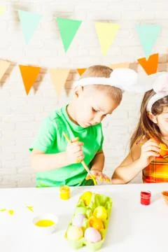 Easter holiday preparation Stock Photos