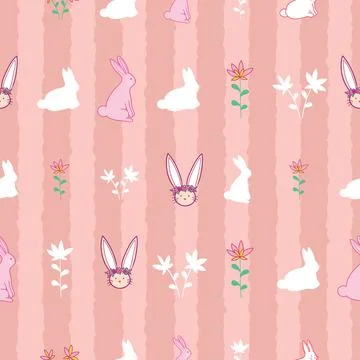 Easter holiday seamless pattern design Illustrazione stock