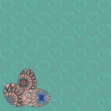 Easter Holiday Themed Background Stock Illustration