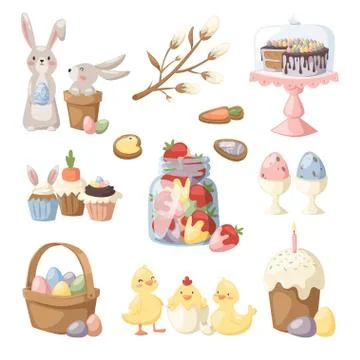 Easter holiday vector illustration Stock Illustration