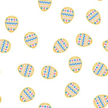 Easter holiday vector seamless pattern Illustrazione stock