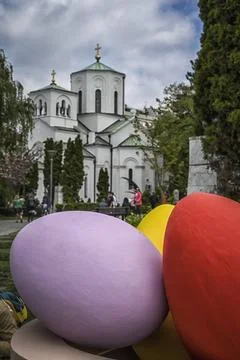 Easter Holidays in Belgrade Stock Photos