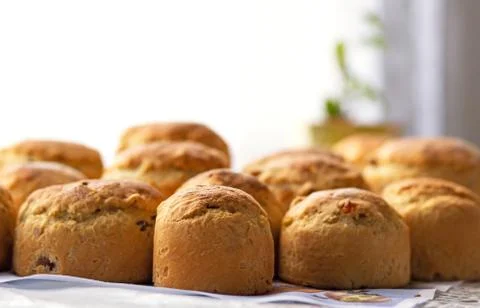 Easter homemade bread Stock Photos